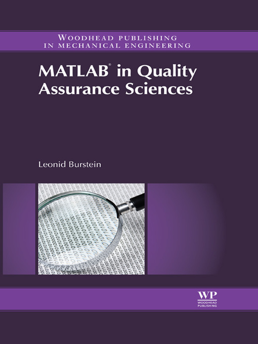 Title details for Matlab® in Quality Assurance Sciences by Leonid Burstein - Available